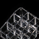 Clear Acrylic 9 Lipstick Holder Display Cosmetic Organizer Makeup Case StorageM&
