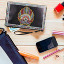 DIY Wolf Special Shaped Diamond Painting Women Wristlet Bag Zipper Wallet