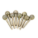8Pcs Spherical Diamond Coated Grinding Head Shape Engraving Abrasive Burrs