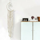 Bohemian Chic Wall Hanging Tapestry Mandala Moon Dreamcatcher Woven Knit WsJ Gw