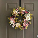 1Pcs Christmas Decoration over Door Wreath Hanger (White)