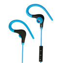 Wireless Earphones Sports Running Ear Hook and Cap Microphone Earplug Blue