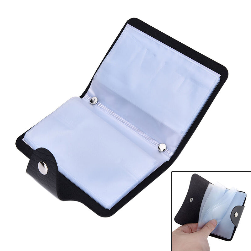 Fashion Sale Men's Luxury Soft  Black Leather Credit Card Holder Wallet OZ