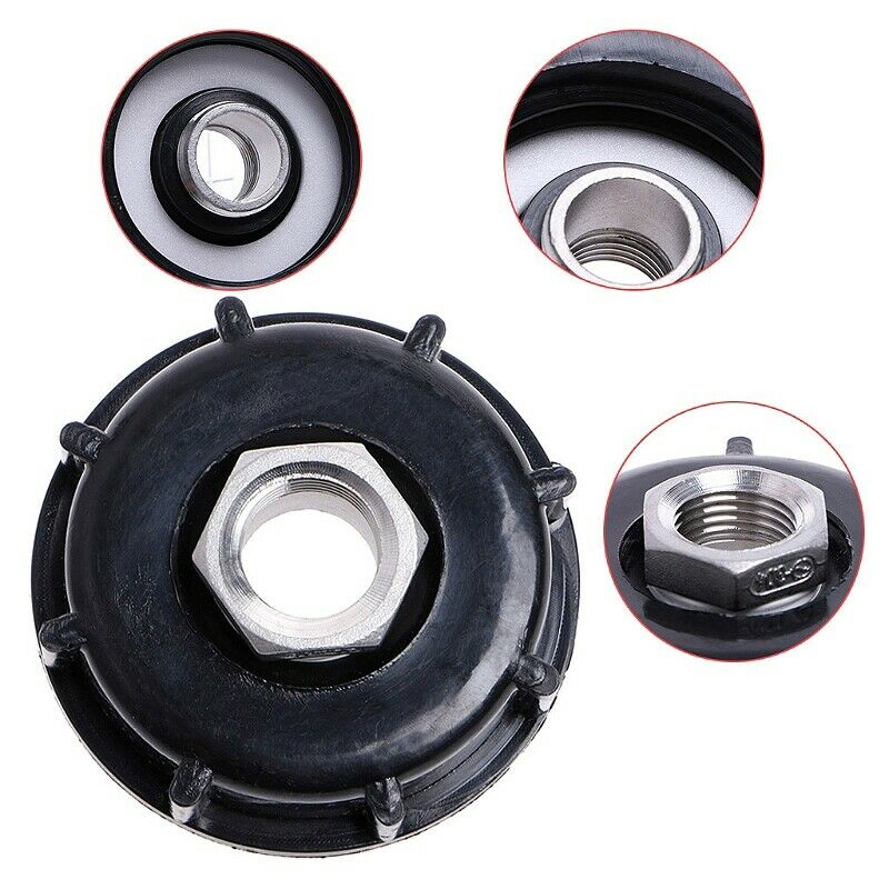 Gallon Ibc Tote Tank Drain Adapter Garden Hose 2 Inch Female To 1/2 Inch Fe