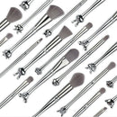 New 12Pcs Chinese Zodiac Makeup Brushes Set Foundation Powder Blending Eye