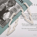 Bohemian White Woven Rice Beads Pendant Earrings Personality Geometric Shap