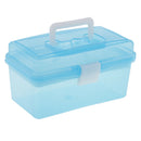 Multi-functional Durable Transparent Plastic Storage Box With Removable Tray