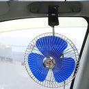 8'' 12V Cooling Oscillating Car Fan Auto Clip-On Vehicle Dash Dashboard Portable