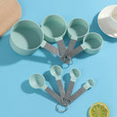8PCs Measuring Cups Spoons Kitchen Baking Cooking Bakeware Kitchen Tools Set Gw