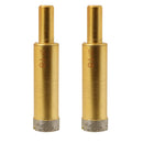 2 Piece Diamond Holesaw Tile Ceramic Slate Porcelain Marble Drill Bits 18mm