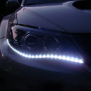 2X 30CM 3528 SMD 15 LED CAR MOTORBIKE WATERPROOF FLEXIBLE LED STRIP LIGHTS WHITE