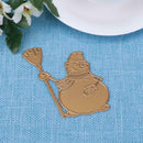 Broom Snowman Cutting Dies Stencils Scrapbook Embossing DIY Craft Album