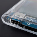 1X(Transparent 2.5 Inch Hdd Case Sata To Usb 3.0 Adapter High Speed Box Har