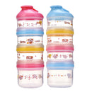 4 Layers Baby Milk Powder Formula Dispenser Food Container Storage Pink