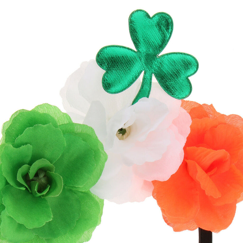 Green Shamrock Headband Saint Patrick Day Irish Pride Day Parade Dress Up