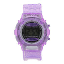 Boys Girls Children Students Waterproof Digital Wrist Sport Watch Purple