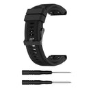 26mm Silicone Watch Band Strap for Garmin Fenix 6X/5X/5X Plus/3 (Black)