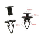 Fender Liner Retainer Push-Type Clips A20991 For Chevrolet For GM 11589292