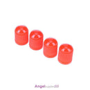 100pcs Car Truck Bike Tire Wheel Air Valve Stem Caps Dust Covers (Red)
