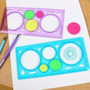 1pcs Multifunctional Children Variety Spirograph Drawing V Plastic Color Ru M1P8