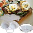 Microwave Egg Poacher Saves Time Eggs Made Easy No Safety Healthy Mess G1C5
