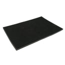 Bar Runner Rubber Rectangle Spill Mat Black Home Cocktail Party Pub 45x30cm