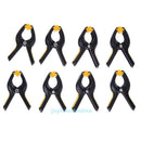 8Pcs 3'' Hard Plastic Spring Clamps Set DIY Tools Grip Clips Nylon Heavy Duty
