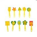 Sponge Brushes Handle Paint Brushes Tools Children DIY Art   Z
