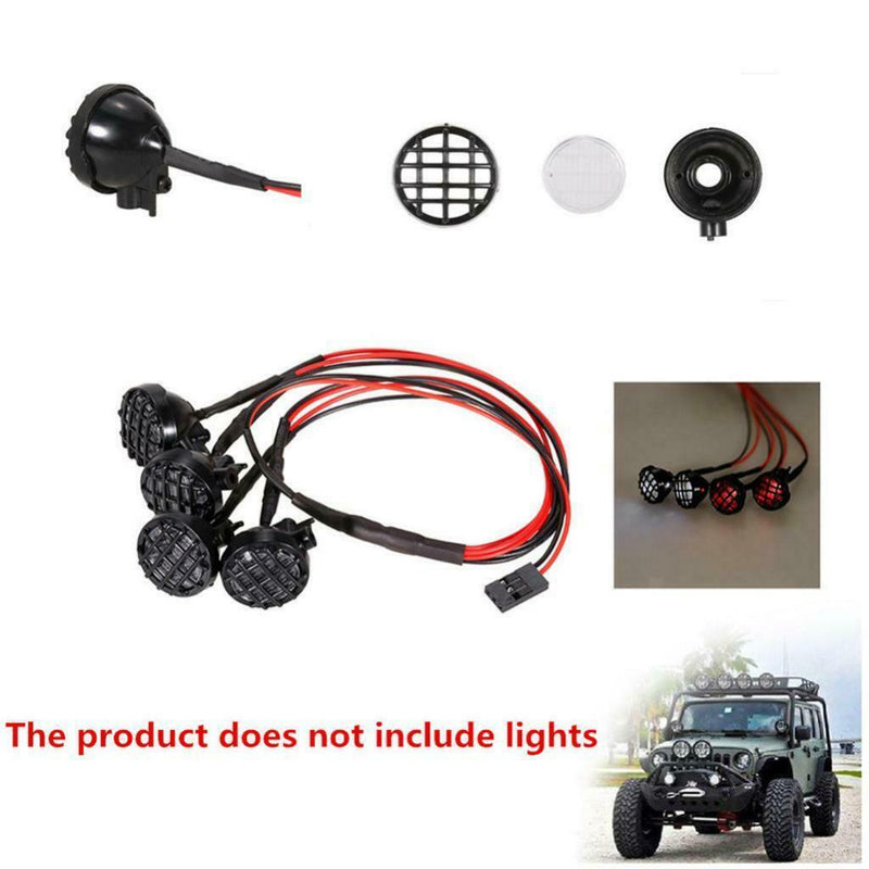 RC Crawler Lampshade Light Cover For 1/10 Axial SCX10  CC01 D90 Traxxas