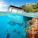Metal Button 60m Underwater Waterproof Case Cover for GoPro HERO 8 Sport Camera