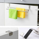 Bath Kitchen Door Stainless Steel Towel Rack Holder Expandable Shelf Hanger
