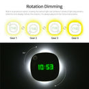 LED Digital Time Wall Clock With PIR Motion Sensor Night Light Home Clock Lamp_