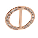 Scarf Buckles With Crystal Embellishments Oval Shaped Buckles For