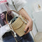 Women Straw Handbag Tote Summer Holiday Woven Bucket Bag Leisure Chain Shou H9W7
