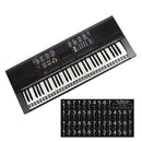 Universal Piano Keyboard Stickers 49/54/61 Keys Electronic Keyboard Stickers