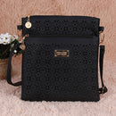Leisure Hollow Out Women Wallet Shoulder Crossbody Bag (Black)