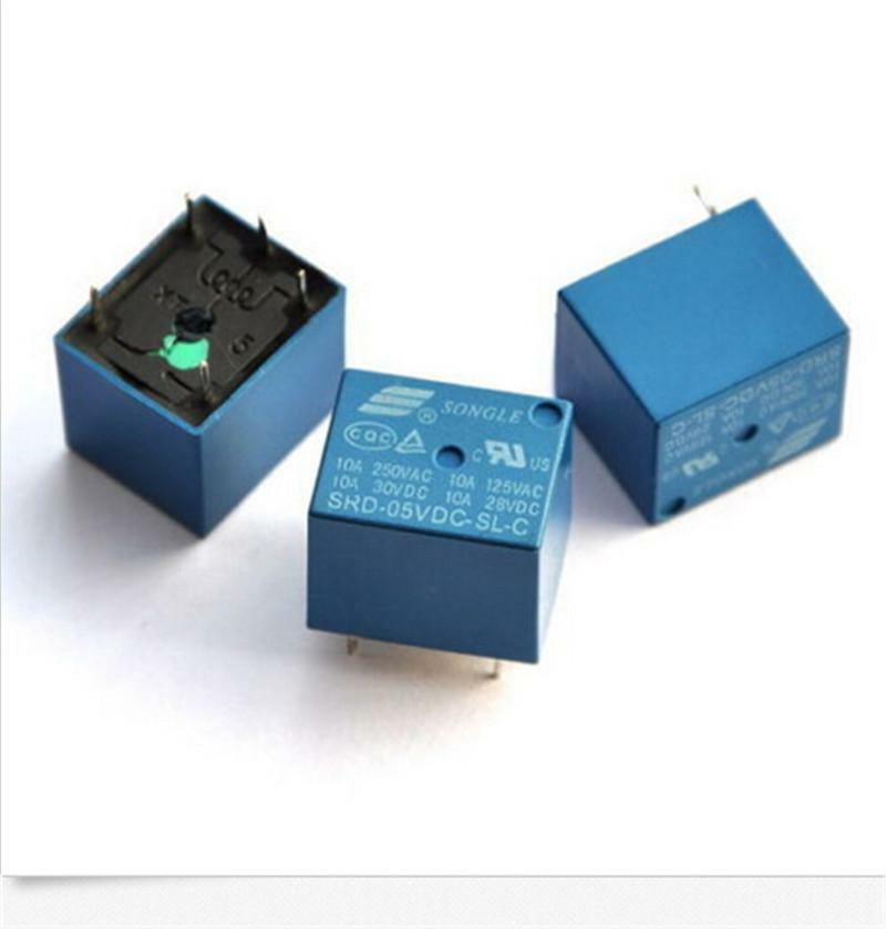 3 X mini relais d'alimentation 5V DC SRD-5VDC-SL-C type PCB F.AU