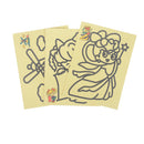 5pcs Kids DIY Color Sand Painting Art Creative Drawing Toys Sand Paper Craft  -Q