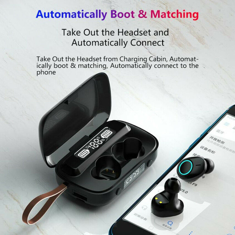 Wireless Earbuds Bluetooth 5.1 Headphones TWS Stereo Noise Cancelling Wireless