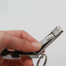 Ultra-Thin Nail Clippers Keychain, Mini Foldable Nail Cutter with Key Ring 5.5cm