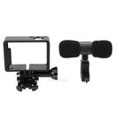 Mini USB 3.5mm Stereo Microphone w/ Frame for GoPro Hero 3/3+/4 Sports Camera