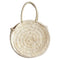 Simple Women Straw Big Round Handbag Tote Girl Circle Casual Beach Wristlet A