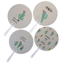 Hand Fan Cute Travel Fan Unicorns cactus cat Shape Cloth Fan Japanese Style ME
