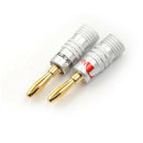 12Pcs Golden Nakamichi Speaker Banana Plug Connector Adapter Connectors ME