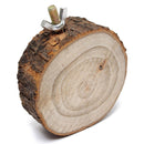 Parrot Pet Bird Round Platform Toys Wooden Hanging Stand Perch Cockatiel Fun