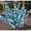 10pcs Artificial Butterfly Orchid Real Touch Flowers Xmas Room Decor Blue