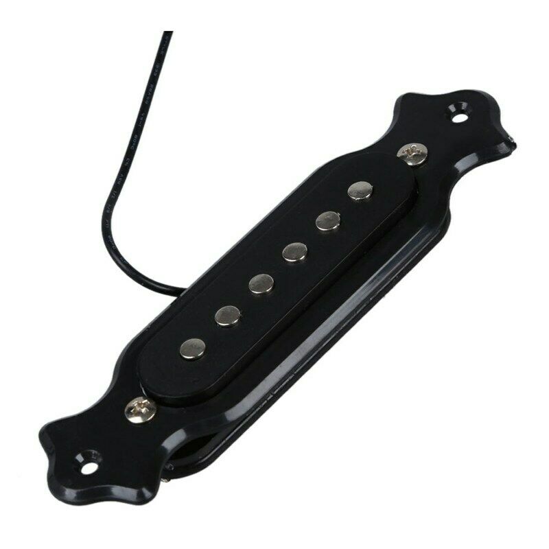 Magnetic acoustic pickup for guitar Black