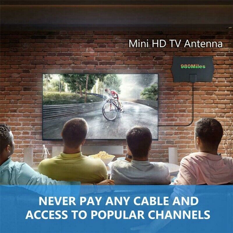980 Miles 4K Digital HDTV Indoor TV Antenna with Amplifier Signal Booster T G5T9