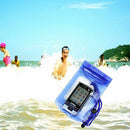 Waterproof Bag Dry Pouch Protector Cover For Cellphone Mobile Swimming Blue