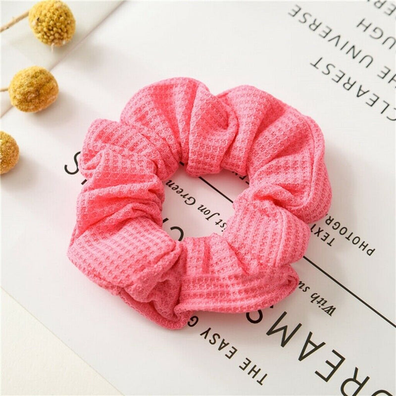 9 Pieces Hair Scrunchies Cotton Elastic Hair Bands Scrunchy Hair Ties Ropes
